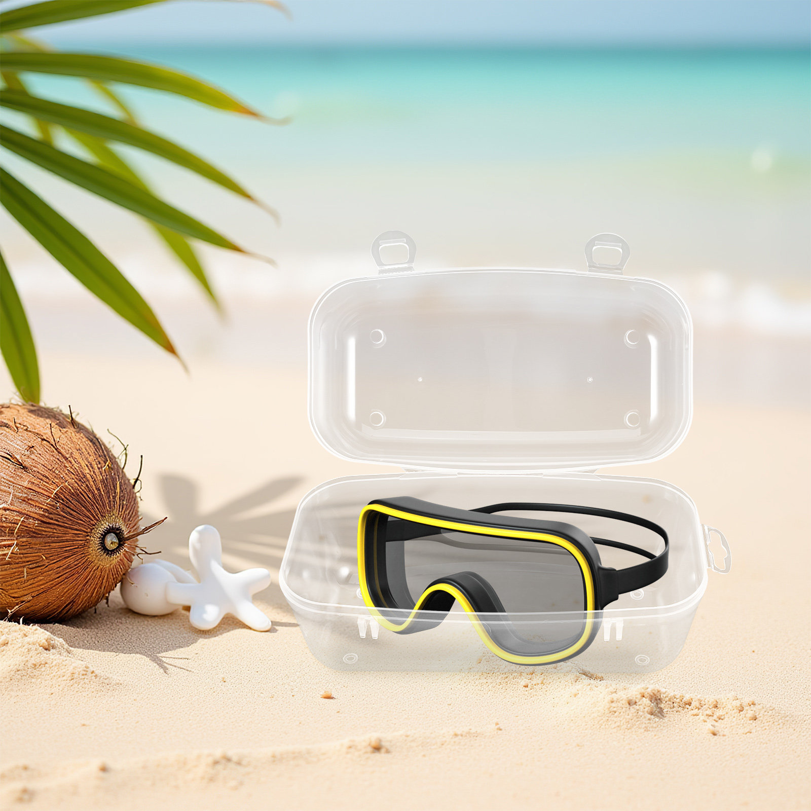 Mask Case Hard Shell - Etui na maski do nurkowania, twarde,