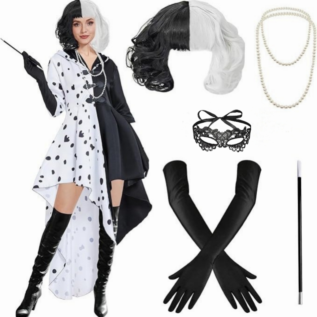 Zestaw cosplay Cruelli inspiro – Black Face Mask Pack recenzja i cena