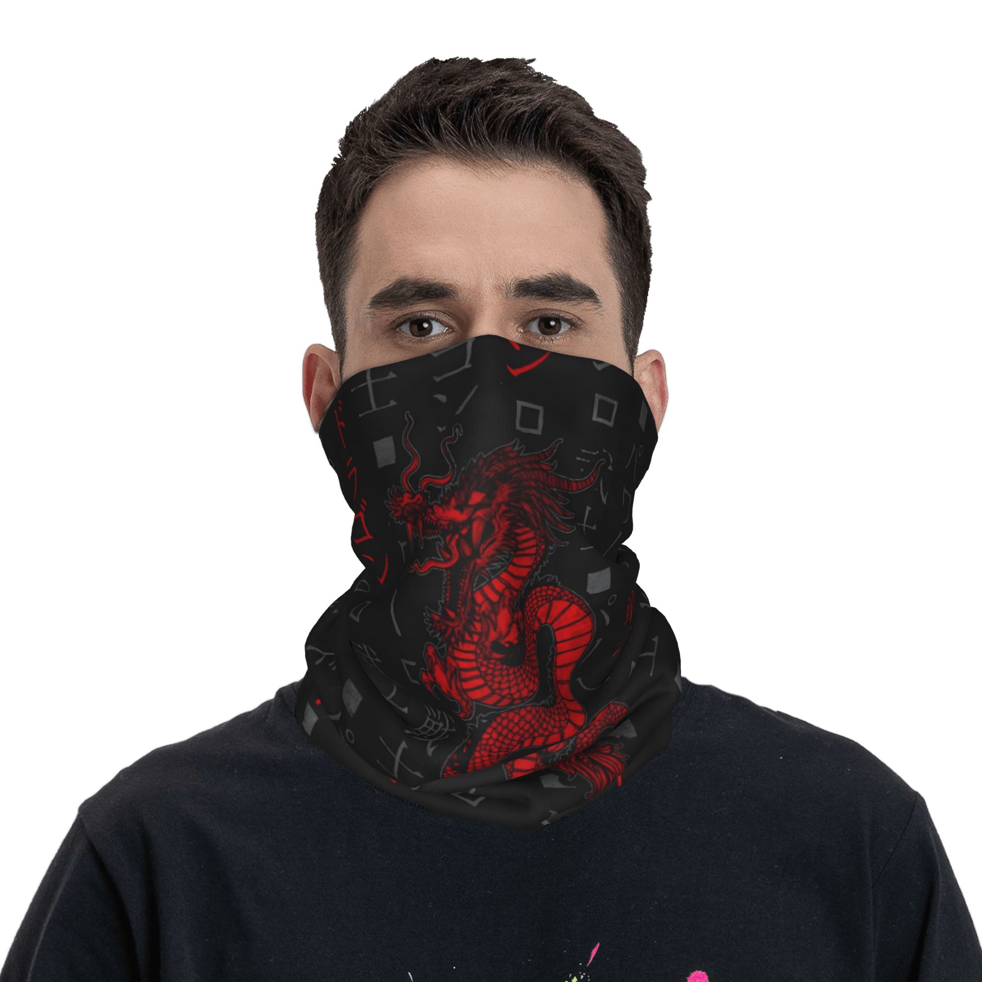 Czerwony Smok Bandana Zwierzęc – Neck Gaiter Face Cover recenzja i cena